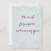 Invitations de douche pour bébé (Dos)