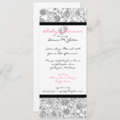 Invitations de douche pour bébé (Devant / Derrière)