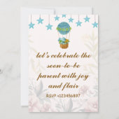 Invitations de douche pour bébé (Dos)