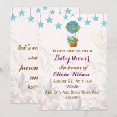 Invitations de douche pour bébé (Devant / Derrière)