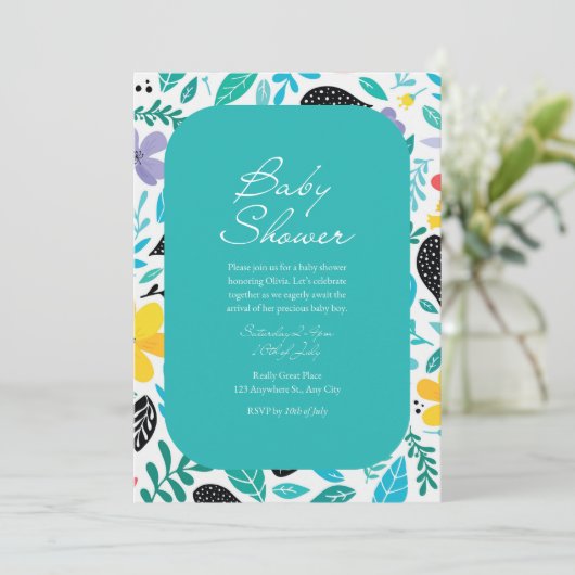 Invitations de douche pour bébé (Debout devant)