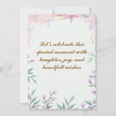 Invitations de douche pour bébé (Dos)