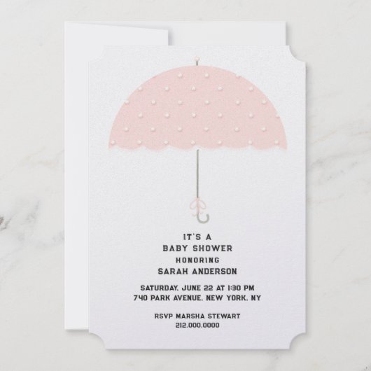 Invitations de douche pour bébé (Devant)