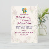 Invitations de douche pour bébé (Debout devant)