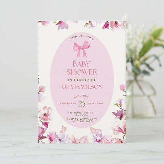 Invitations de douche pour bébé (Debout devant)