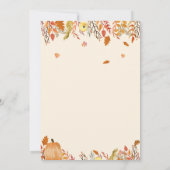Invitations de douche pour bébé automne - Un petit (Dos)