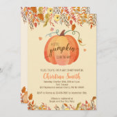 Invitations de douche pour bébé automne - Un petit (Devant / Derrière)