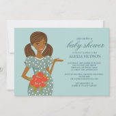 Invitations de douche pour bébé [bleu] (Devant)