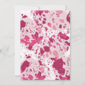 Invitations de douche pour bébé Camo rose (Dos)