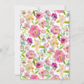 Invitations de douche pour bébé cerf (Dos)