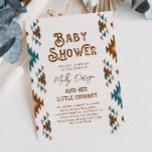 Invitations de douche pour bébé Cowboy | Southwest<br><div class="desc">Southwestern Cowboy Baby shower Invitation Prêt à être personnalisé par vous!</div>