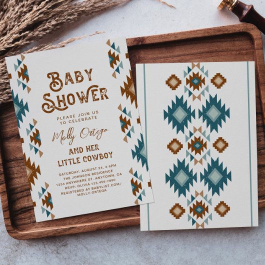 Invitations de douche pour bébé Cowboy | Southwest