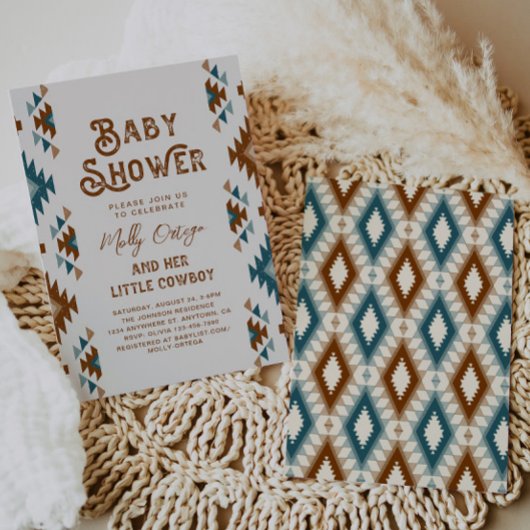 Invitations de douche pour bébé Cowboy | Southwest
