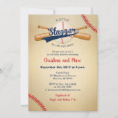 Invitations De Douche Pour Bébé De Baseball - Peti (Devant)