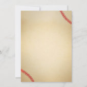 Invitations De Douche Pour Bébé De Baseball - Peti (Dos)