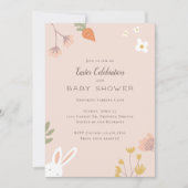 Invitations de douche pour bébé de Pâques (Devant)