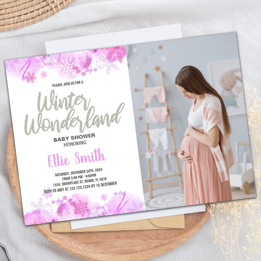 Invitations de douche pour bébé d'hiver Parties sc