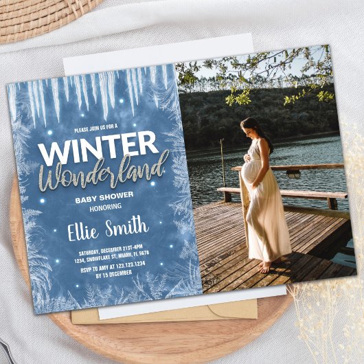 Invitations de douche pour bébé d'hiver Parties sc