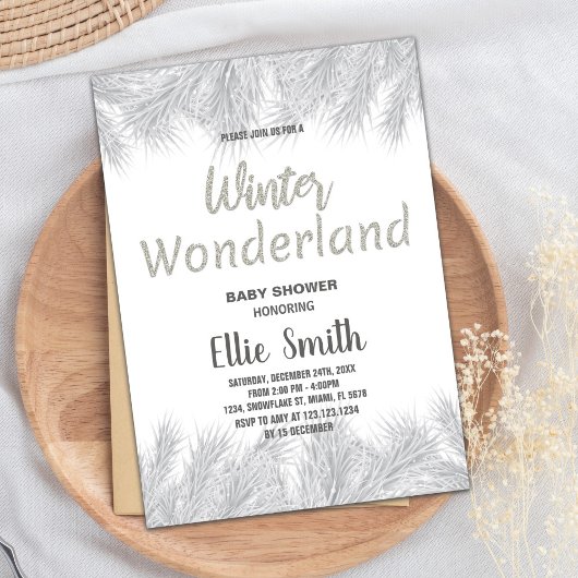 Invitations de douche pour bébé d'hiver Parties sc