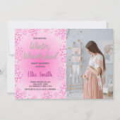 Invitations de douche pour bébé d'hiver Photo Neig (Devant)