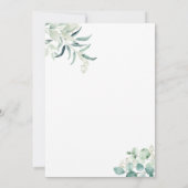 Invitations de douche pour bébé éléphant neutre se (Dos)