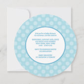 Invitations de douche pour bébé en ligne de vêteme (Dos)