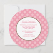 Invitations de douche pour bébé en ligne de vêteme (Dos)