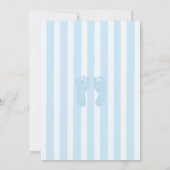 Invitations de douche pour bébé garçon (Dos)