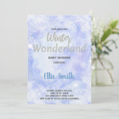 Invitations de douche pour bébé hiver Parties scin (Debout devant)