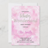 Invitations de douche pour bébé hiver Parties scin (Devant)