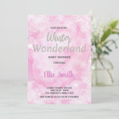 Invitations de douche pour bébé hiver Parties scin (Debout devant)