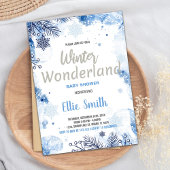 Invitations de douche pour bébé hiver Parties scin