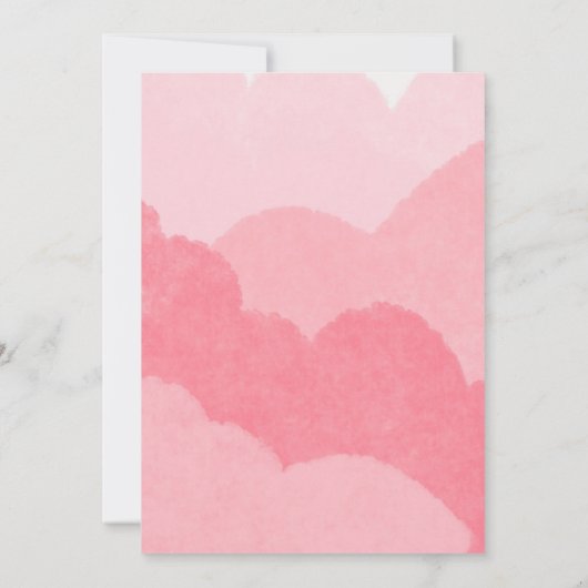 Invitations de douche pour bébé, invitation à thèm (Dos)