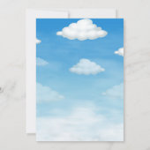 Invitations de douche pour bébé, invitation à thèm (Dos)