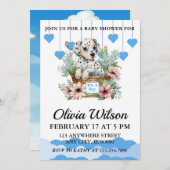 Invitations de douche pour bébé, invitation à thèm (Devant / Derrière)