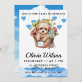 Invitations de douche pour bébé, invitation à thèm (Devant / Derrière)