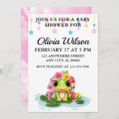 Invitations de douche pour bébé, Invitations de th (Devant / Derrière)