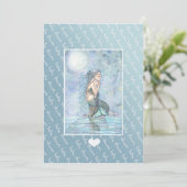 Invitations de douche pour bébé Invitations Sirène (Debout devant)