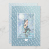 Invitations de douche pour bébé Invitations Sirène (Devant / Derrière)