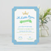 Invitations de douche pour bébé Little Prince | Bl (Debout devant)