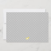 Invitations de douche pour bébé mignonne moderne (Dos)