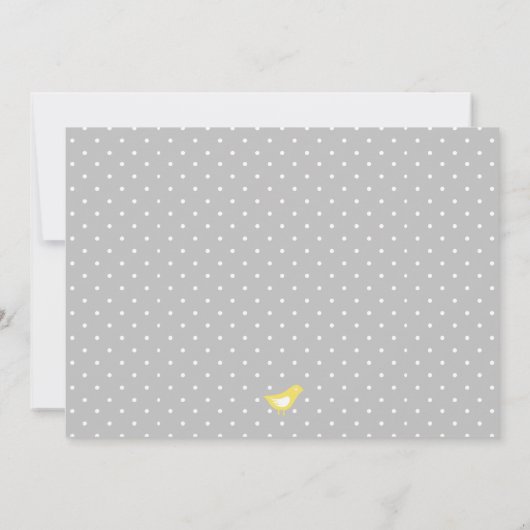 Invitations de douche pour bébé mignonne moderne (Dos)
