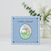 Invitations de douche pour bébé mouton par Molly H (Debout devant)