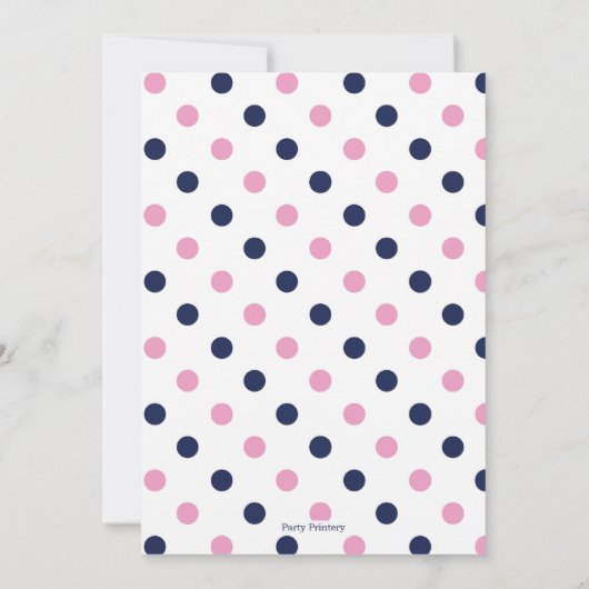 Invitations de douche pour bébé nautique pour une  (Dos)