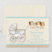 Invitations de douche pour bébé neutres selon le s (Devant / Derrière)