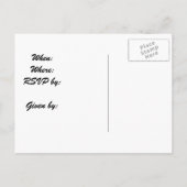 Invitations de douche pour bébé personnalisées - P (Dos)