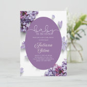 Invitations de douche pour bébé pour fille (Debout devant)