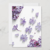 Invitations de douche pour bébé pour fille (Dos)