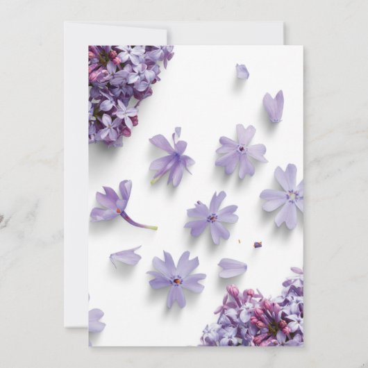 Invitations de douche pour bébé pour fille (Dos)