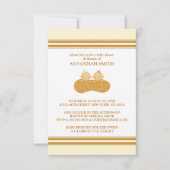 Invitations de douche pour bébé pour jumeaux (Devant)